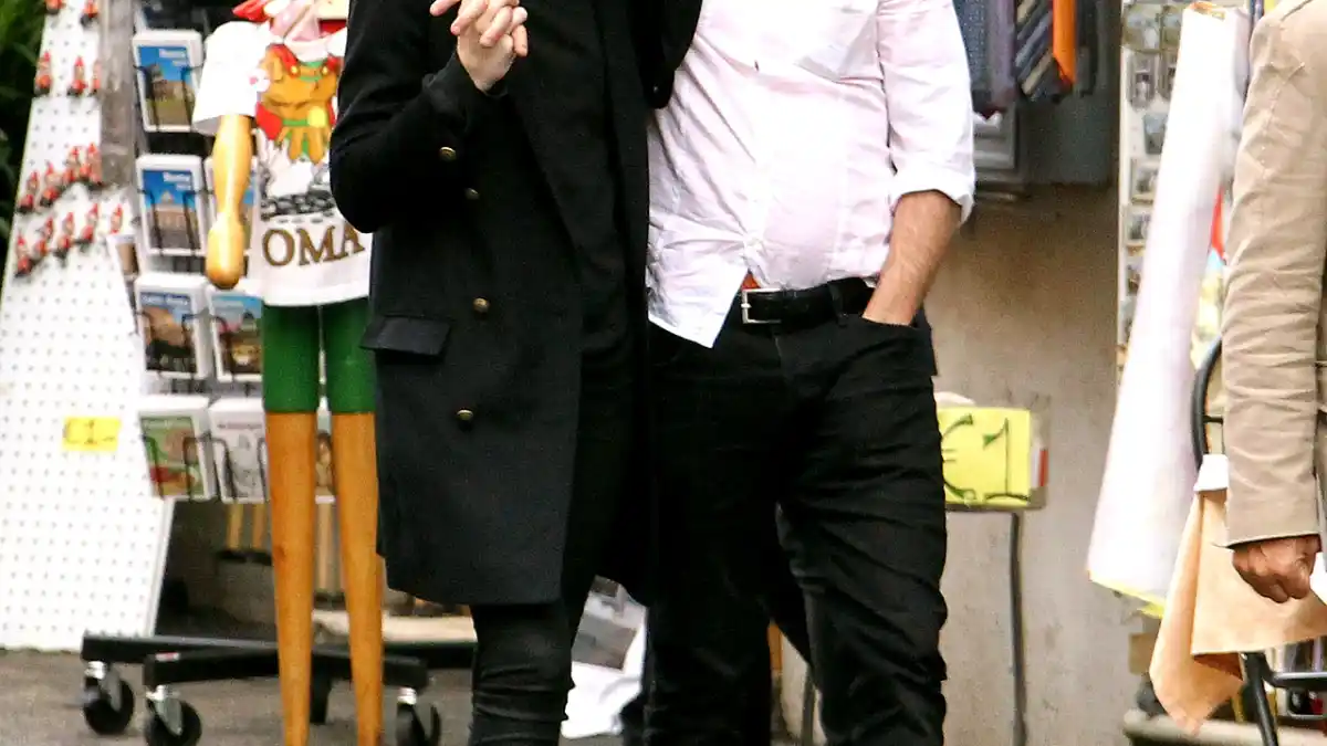 Joaquin Phoenix and girlfriend, Allie Teilz, tour Rome on November 9,