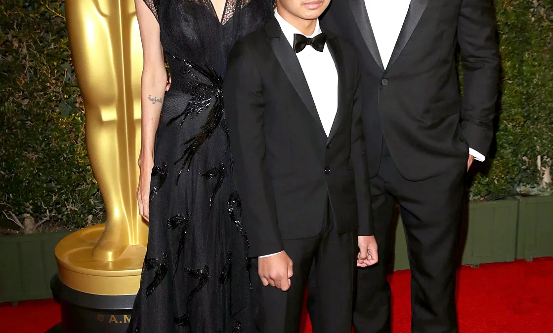 Angelina Jolie, Maddox and Brad Pitt at the 5th Annual Governors Award