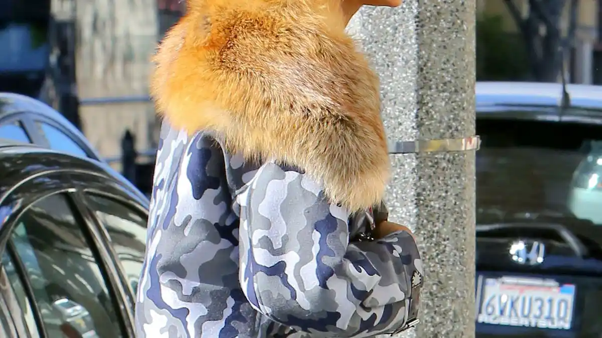 Beyonce stepped out in a fur lined coat while going vegan