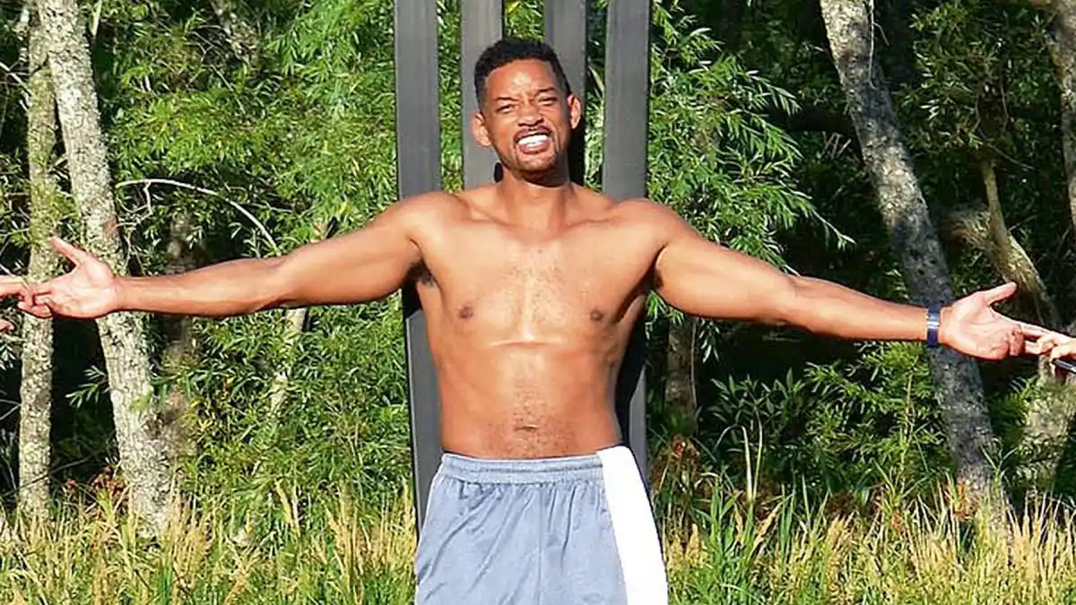 Will Smith shirtless in Argentina, Dec. 2013