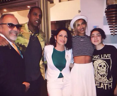 Jay Z, Beyonce, and Gloria Estefan