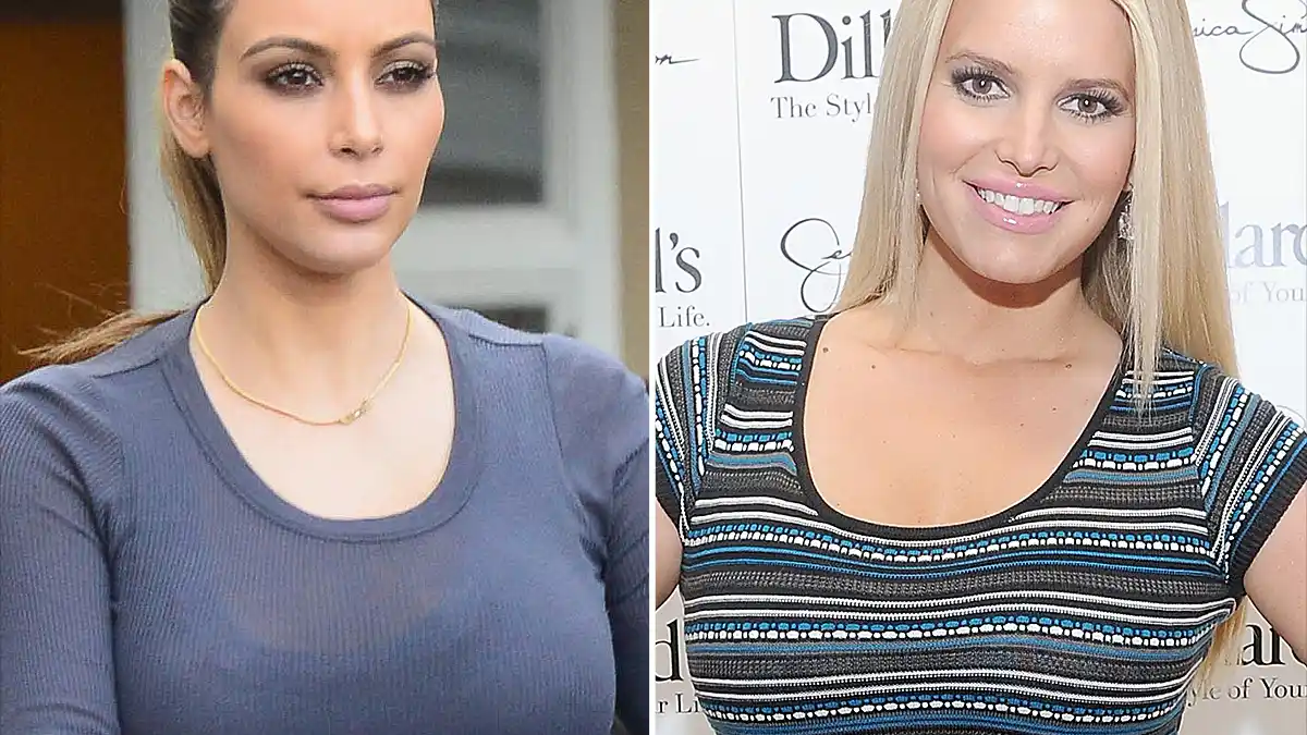 Kim Kardashian and Jessica Simpson