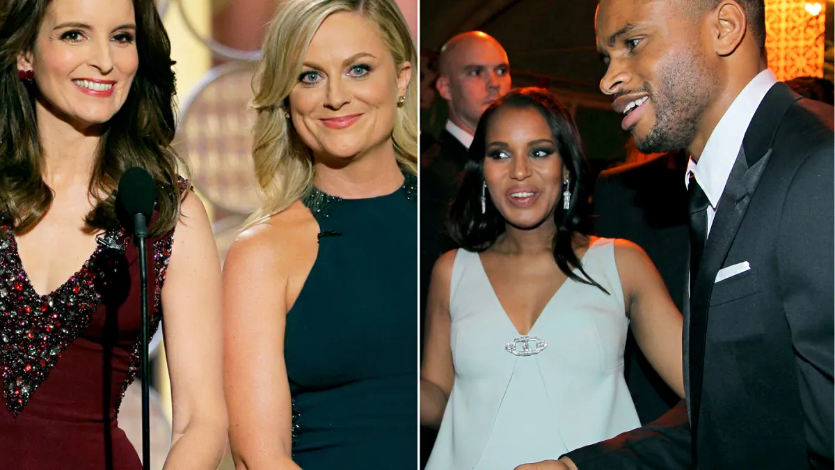 Tina Fey and Amy Poehler; Kerry Washington and Nnamdi Asomugha