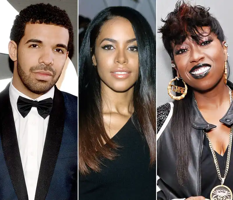 Drake, Aaliyah and Missy Elliott