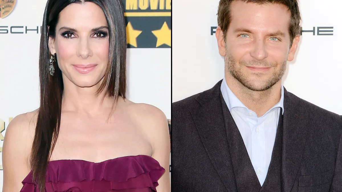 Sandra Bullock and Bradley Cooper at the 2014 Critics Choice Awards