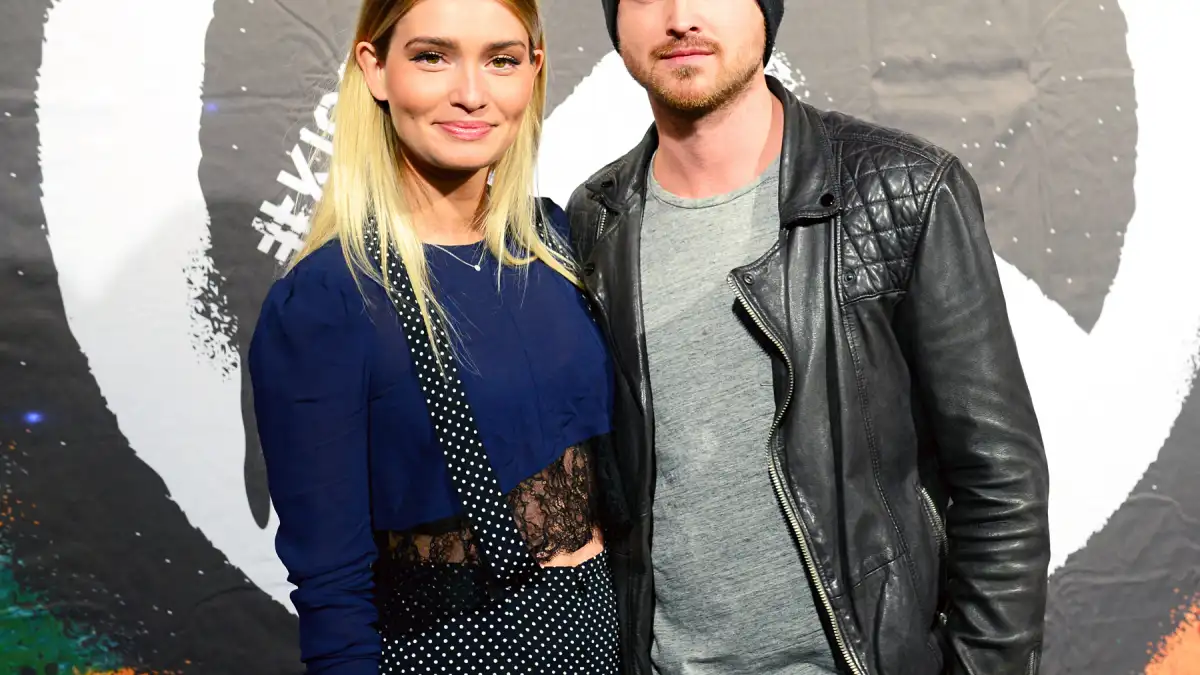 Lauren Parsekian and Aaron Paul