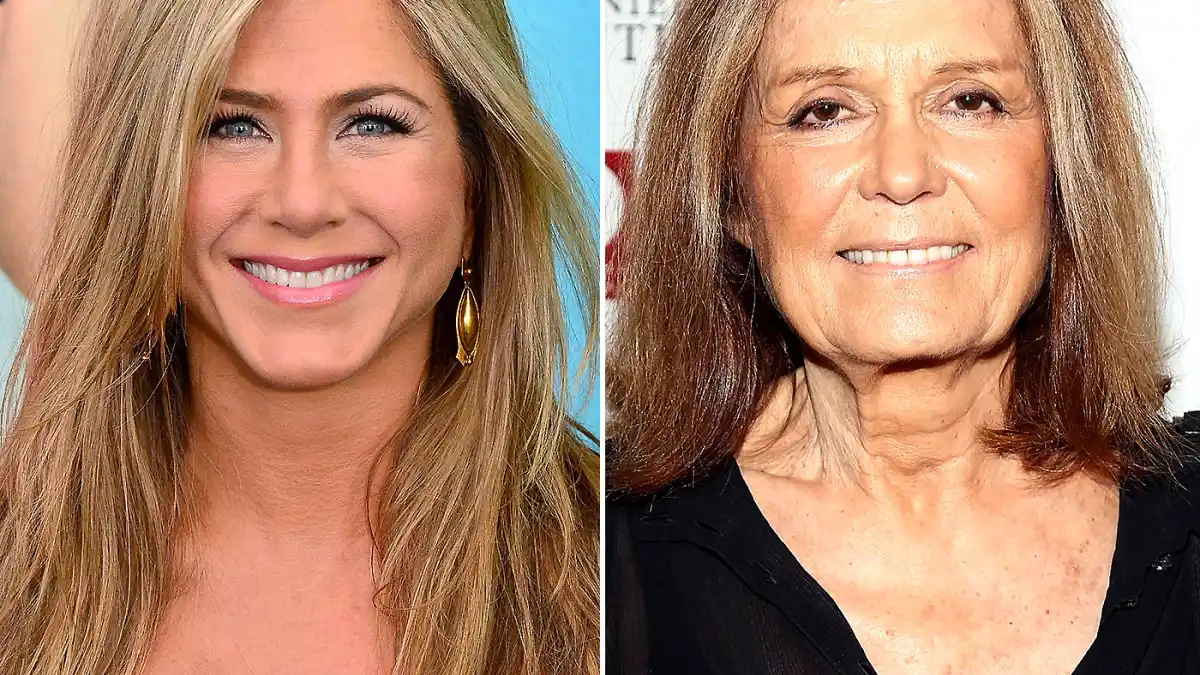Jennifer Aniston and Gloria Steinem
