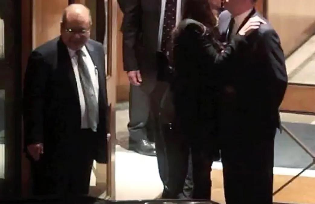 Prince Andrew and Monika Jakisic kissing in London on March 7, 2014