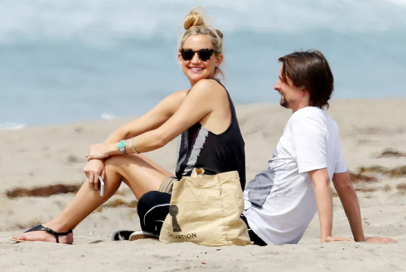 Kate Hudson & Matthew Bellamy in Malibu, California on March 29, 2014