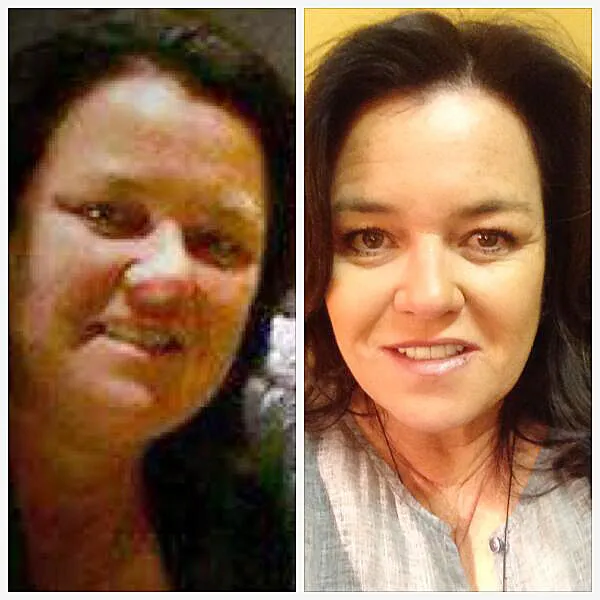 Rosie O'Donnell posted this photo of her weight loss