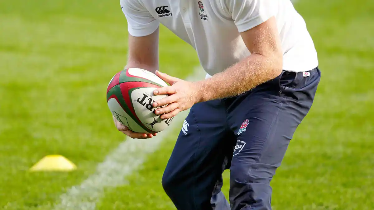 Prince Harry playing rugby on October 17, 2013 in London