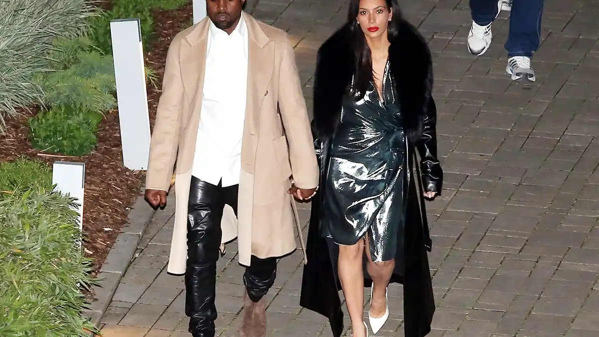 Kanye West and Kim Kardashian