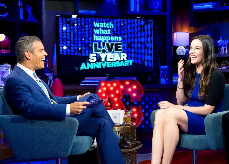 Andy Coen and Liv Tyler on WWHL