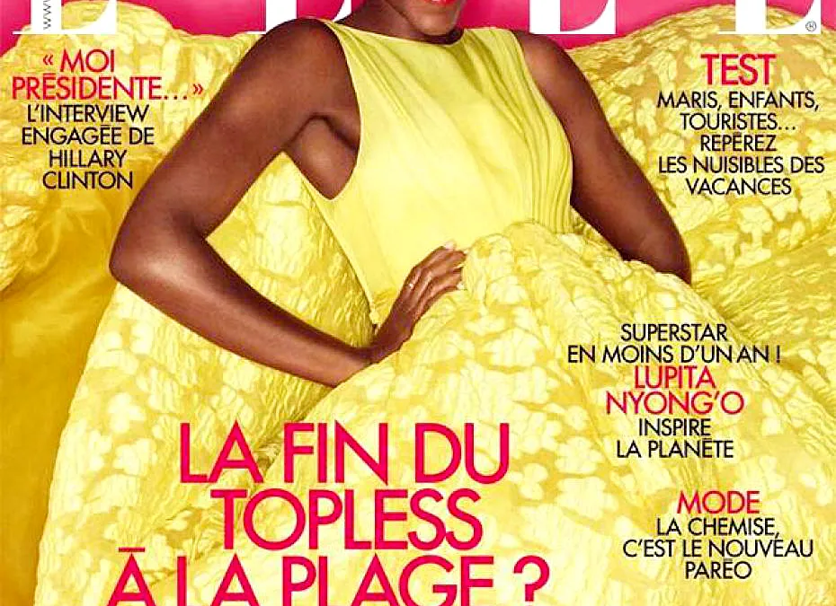 Lupita Nyong'o on the cover of ELLE France
