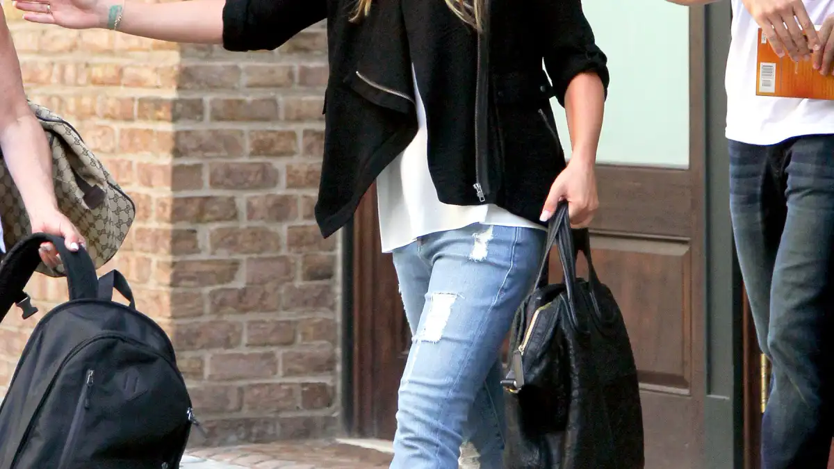 Lea Michele leaves her hotel on July 25, 2014 in NYC