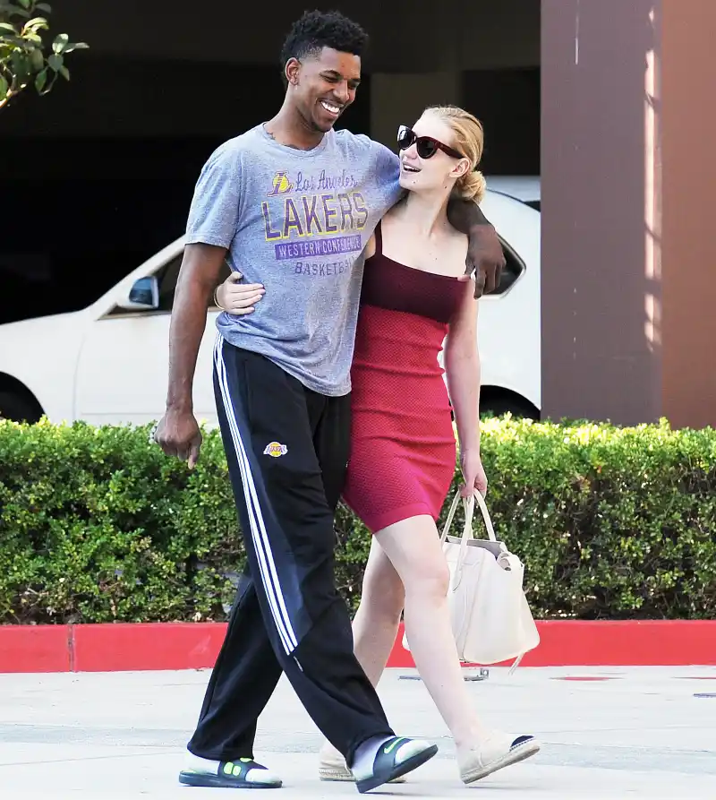 Nick Young and Iggy Azalea on October 6, 2014