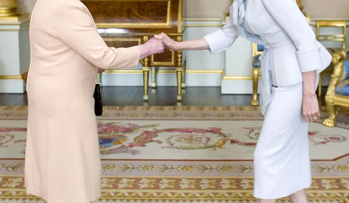 Angelina Jolie and Queen Elizabeth