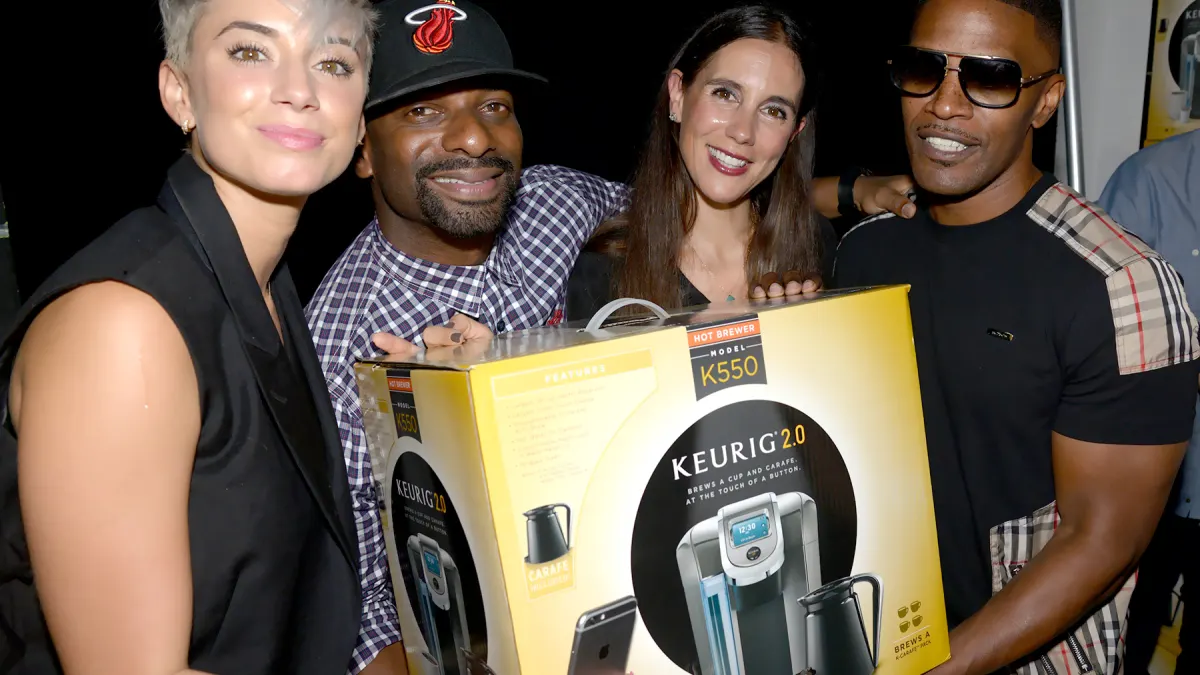Jamie Foxx in Miami for Keurig 2.0 Launch