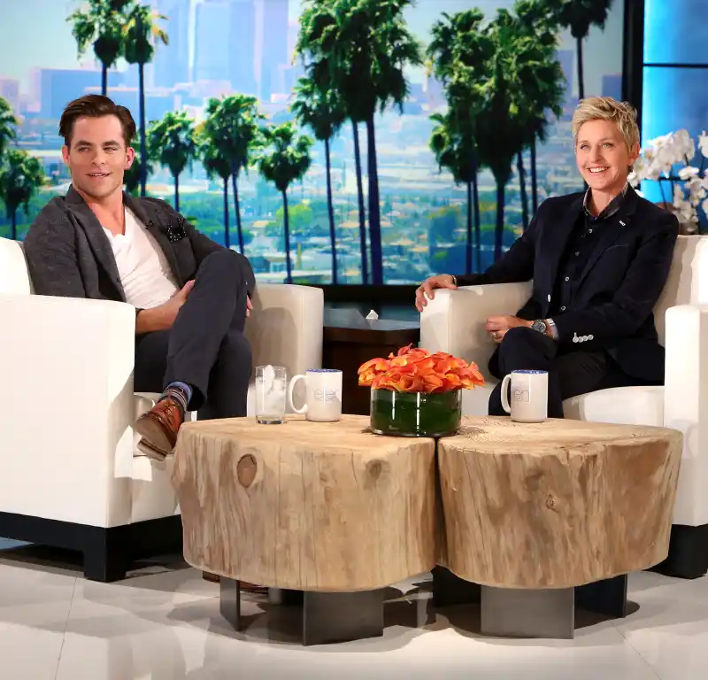 Chris Pine appears on Ellen