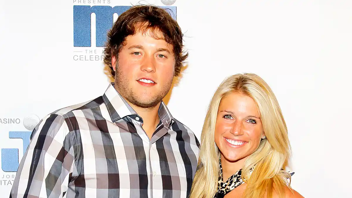 Matthew Stafford and Kelly Hall