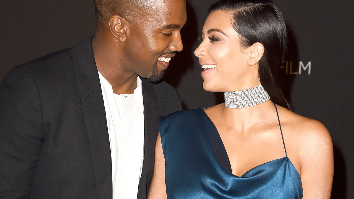 Kanye West and Kim Kardashian