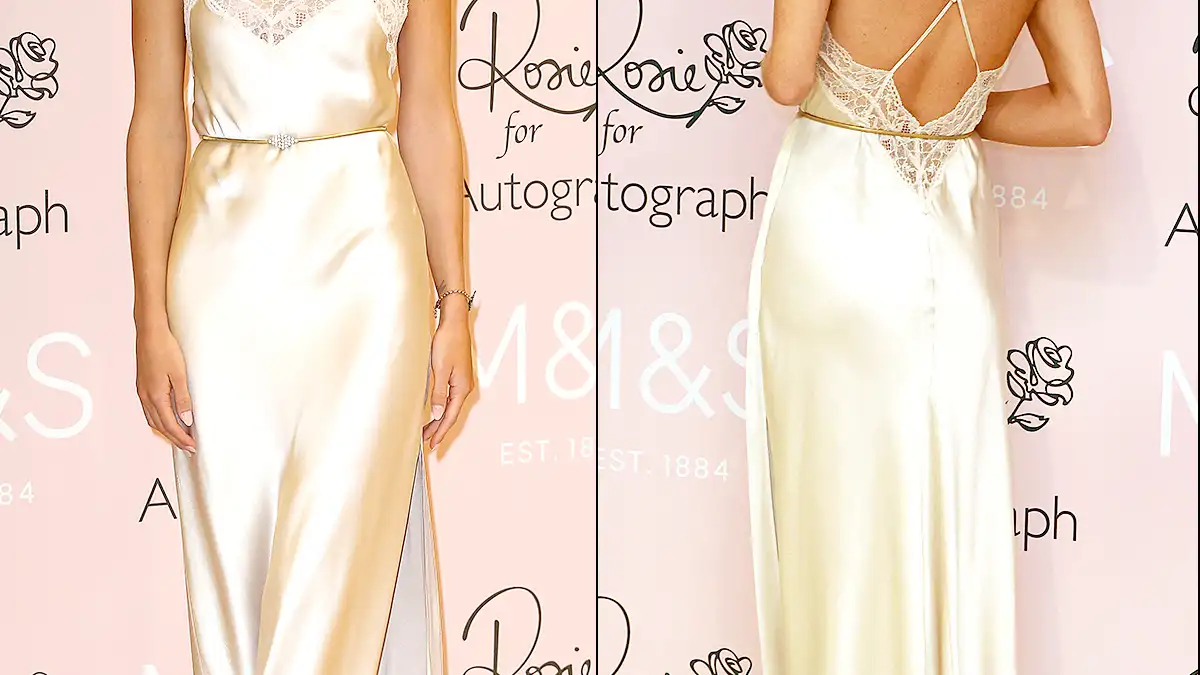 Rosie Huntington-Whiteley at a photocall to launch her new fragrance