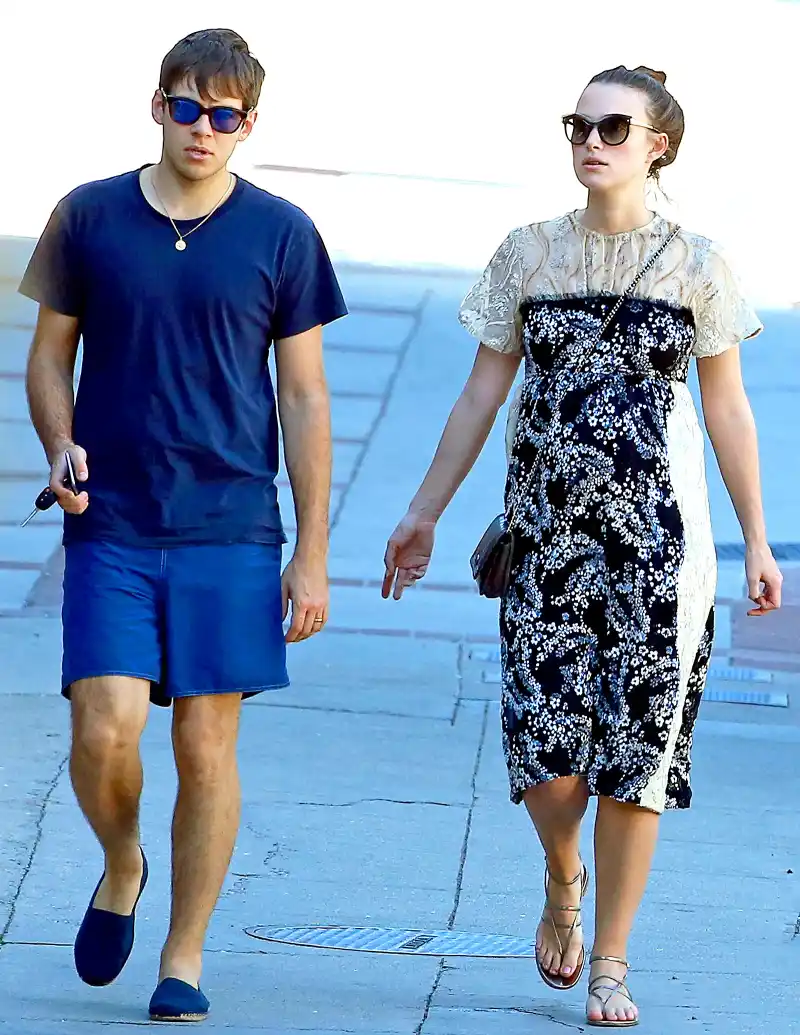 James Righton and Keira Knightley have lunch on Feb. 17, 2015.