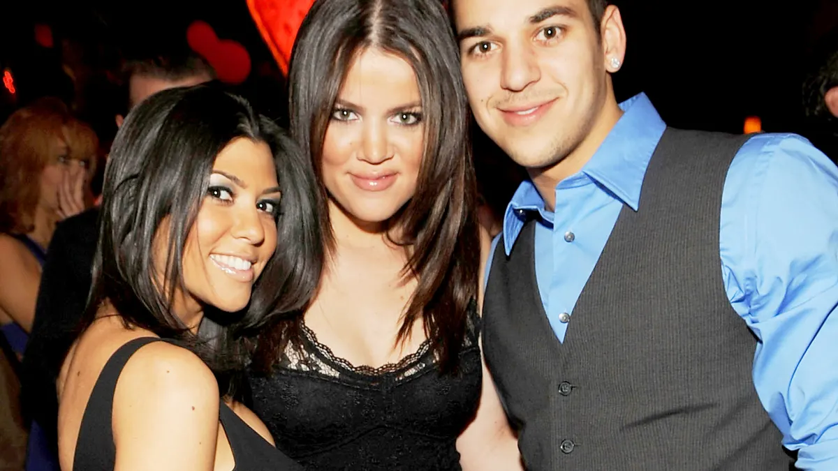 Kourtney Kardashian, Khloe Kardashian and Rob Kardashian