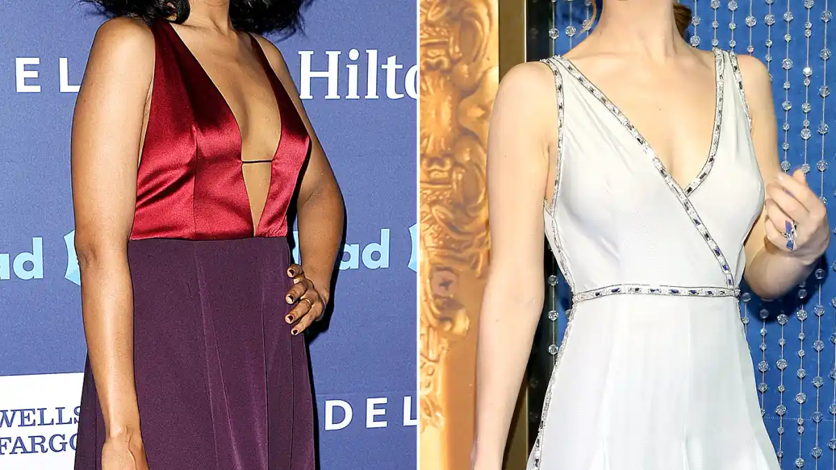 Kerry Washington, Lily Jameswear an Anya Hindmarch bag