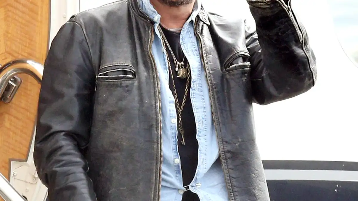 Johnny Depp arrives at Brisbane Airport, Australia on April 21, 2015.