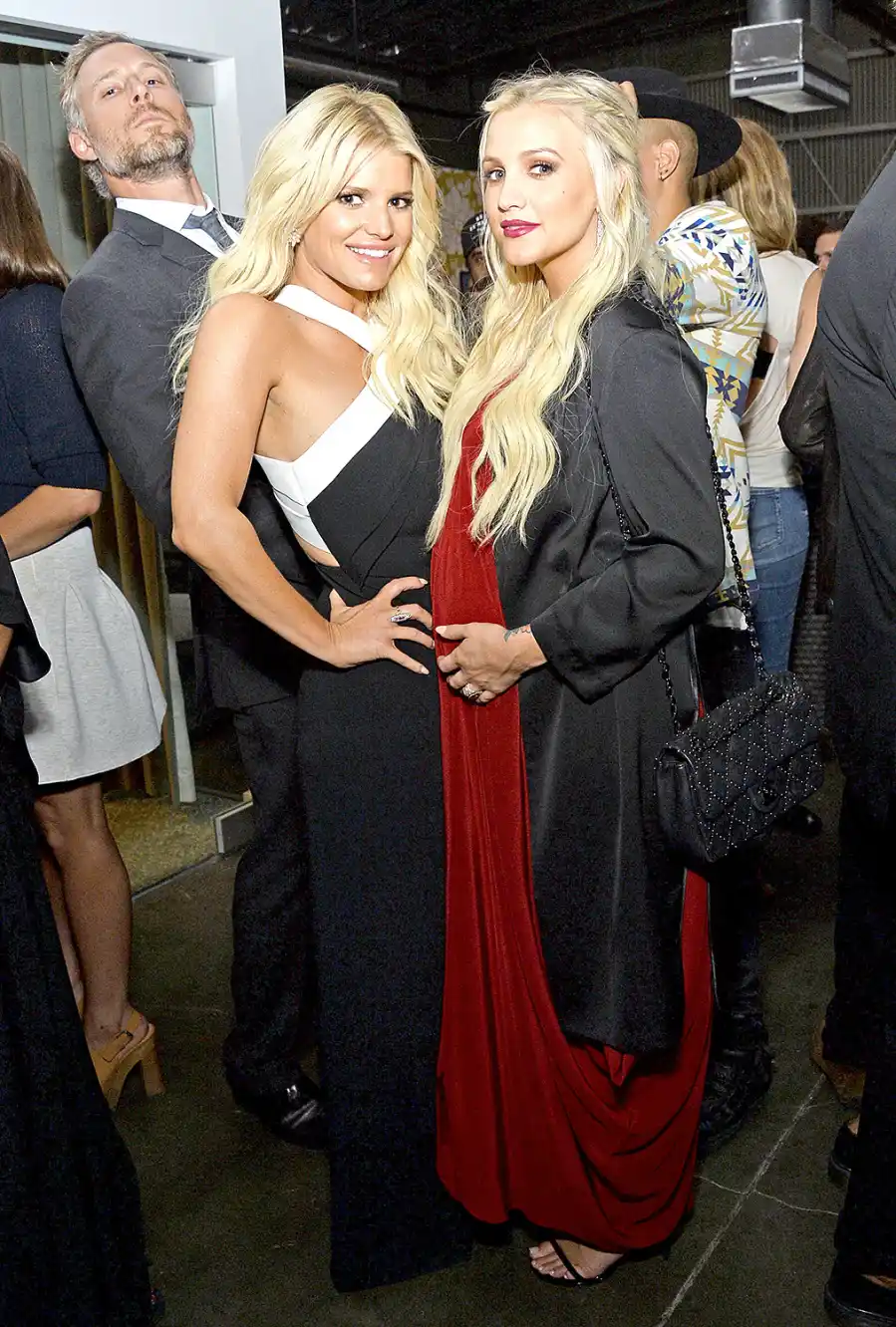 Eric Johnson, Jessica Simpson and Ashlee Simpson