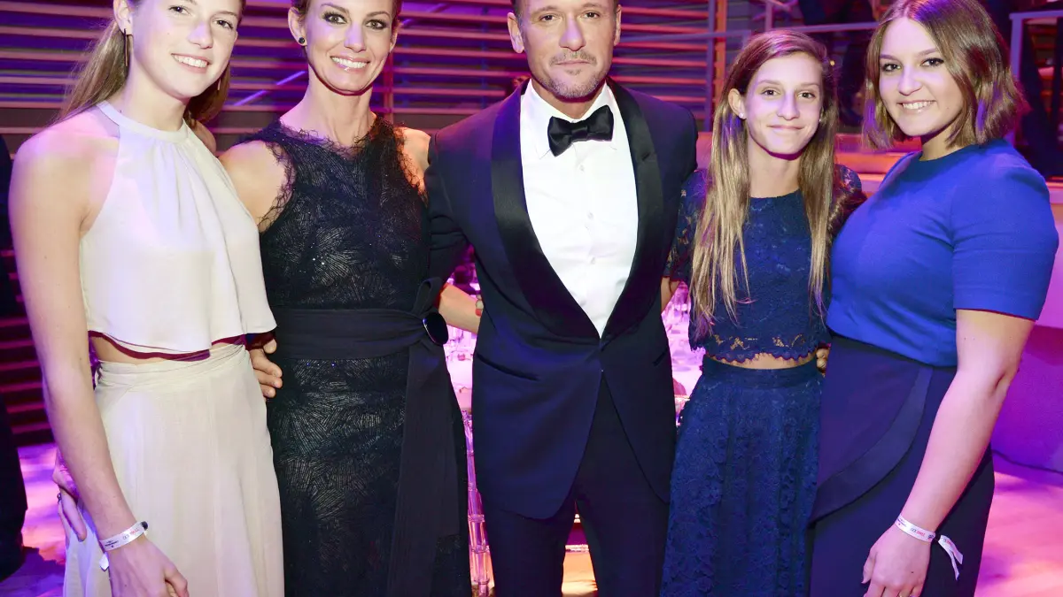 Tim McGraw, Faith Hill, Gracie McGraw, Audrey McGraw and Maggie McGraw