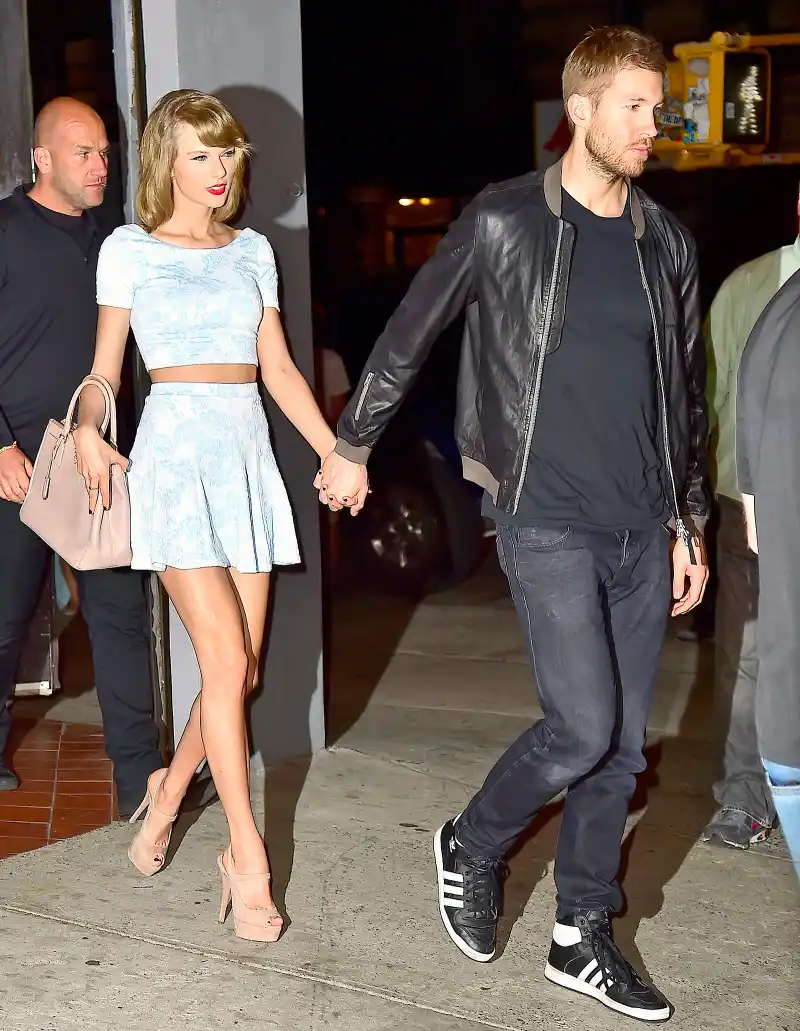 Taylor Swift and Calvin Harris are seen in Soho on May 26, 2015 in NYC