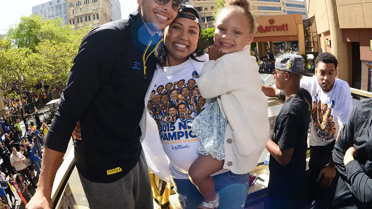 Stephen Curry and his family