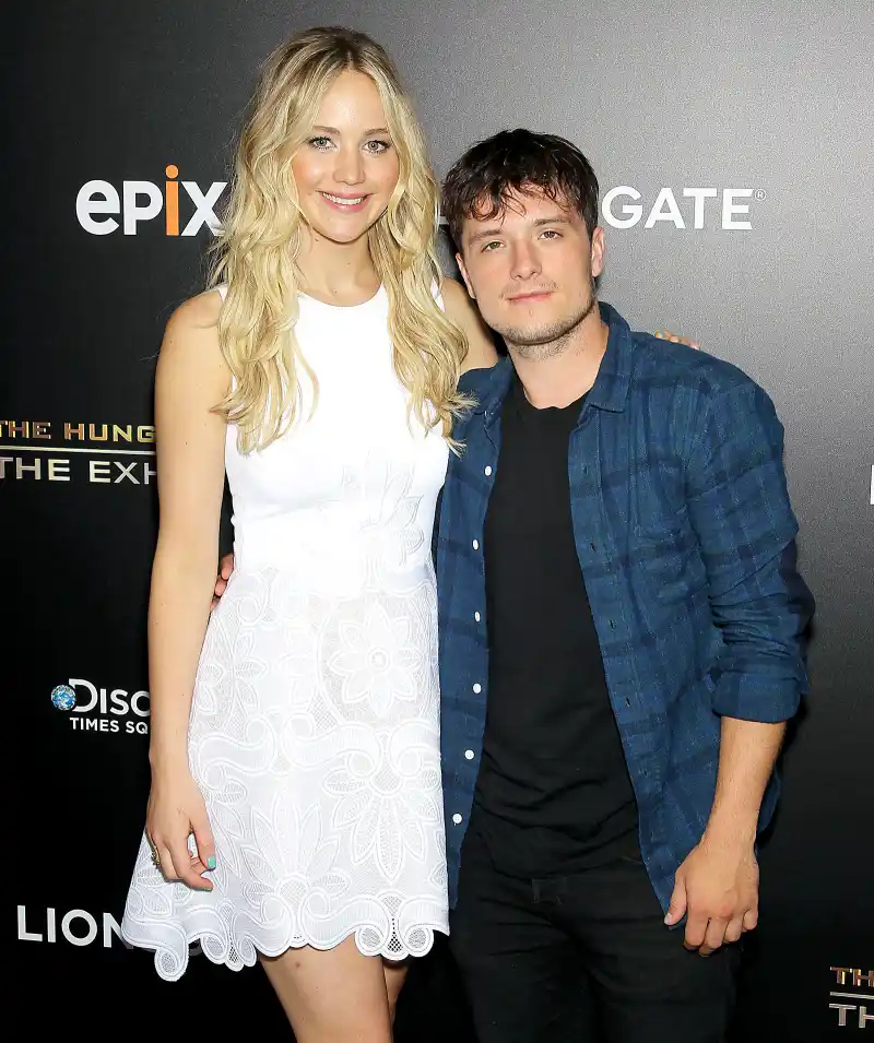 Jennifer Lawrence and Josh Hutcherson at Discover Times Square