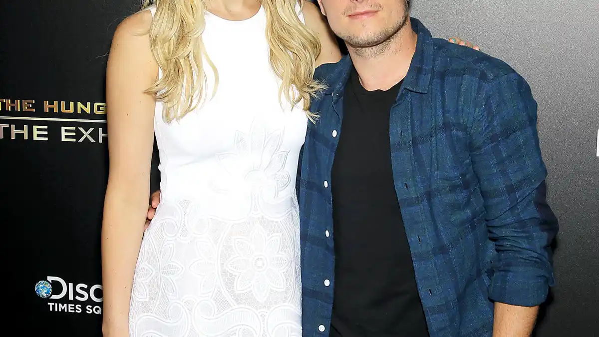 Jennifer Lawrence and Josh Hutcherson at Discover Times Square