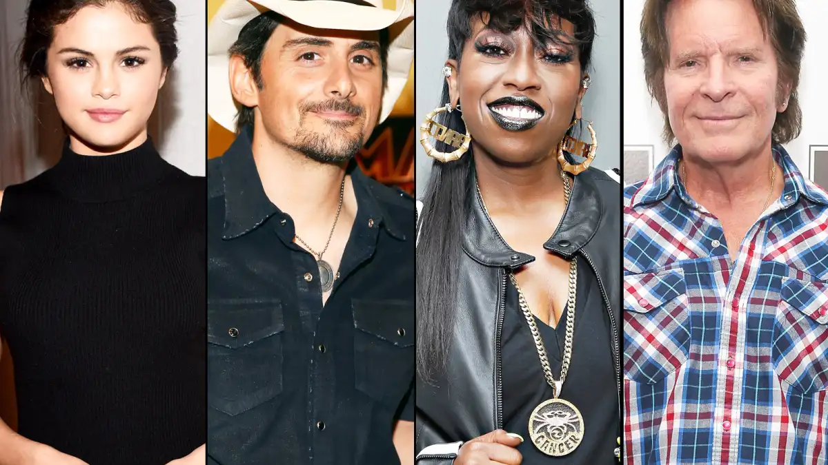 Selena Gomez, Brad Paisley, Missy Elliot and John Fogerty