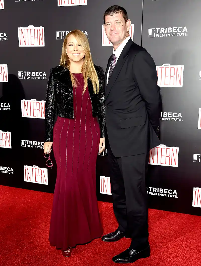 Mariah Carey and James Packer at "The Intern" New York premiere