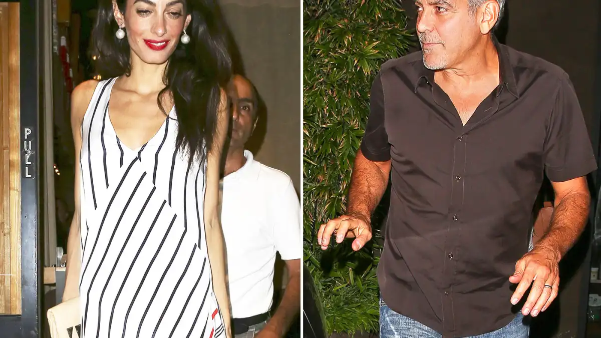 Amal Alamuddin and George Clooney