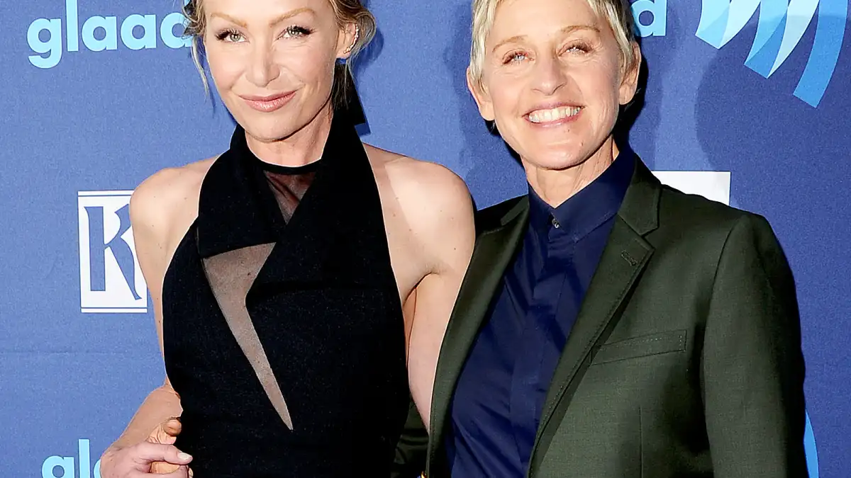 Portia de Rossi and Ellen DeGeneres