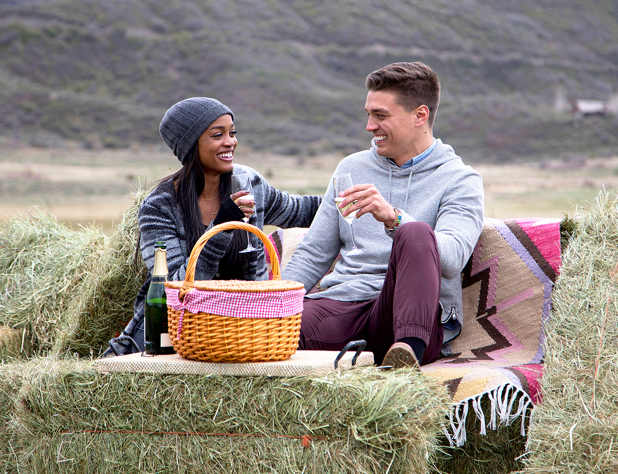 Rachel Lindsay and Dean Unglert