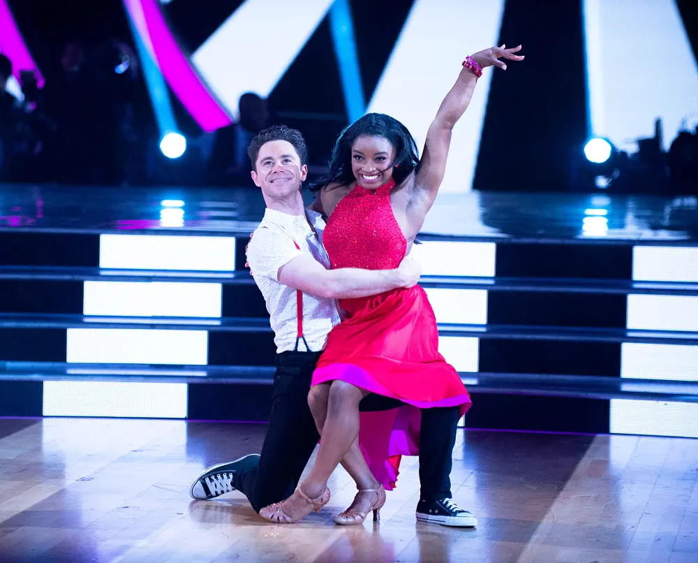 Sasha Farber and Simone Biles