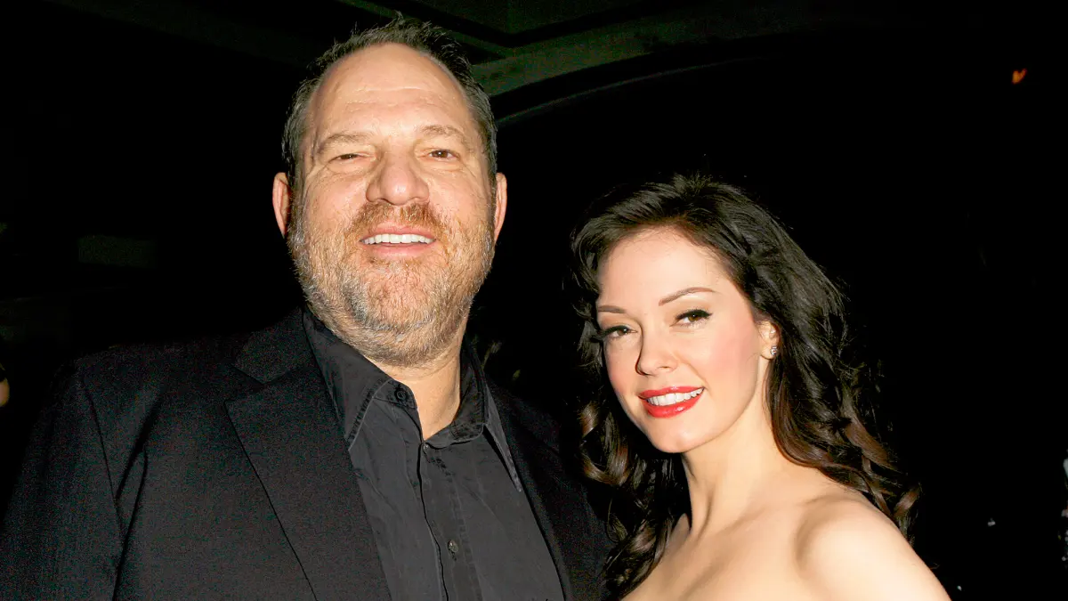 Harvey Weinstein and Rose McGowan