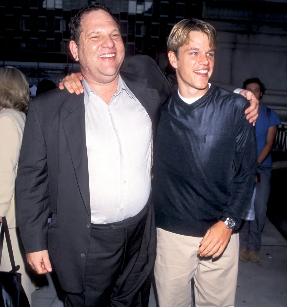 Harvey Weinstein and Matt Damon