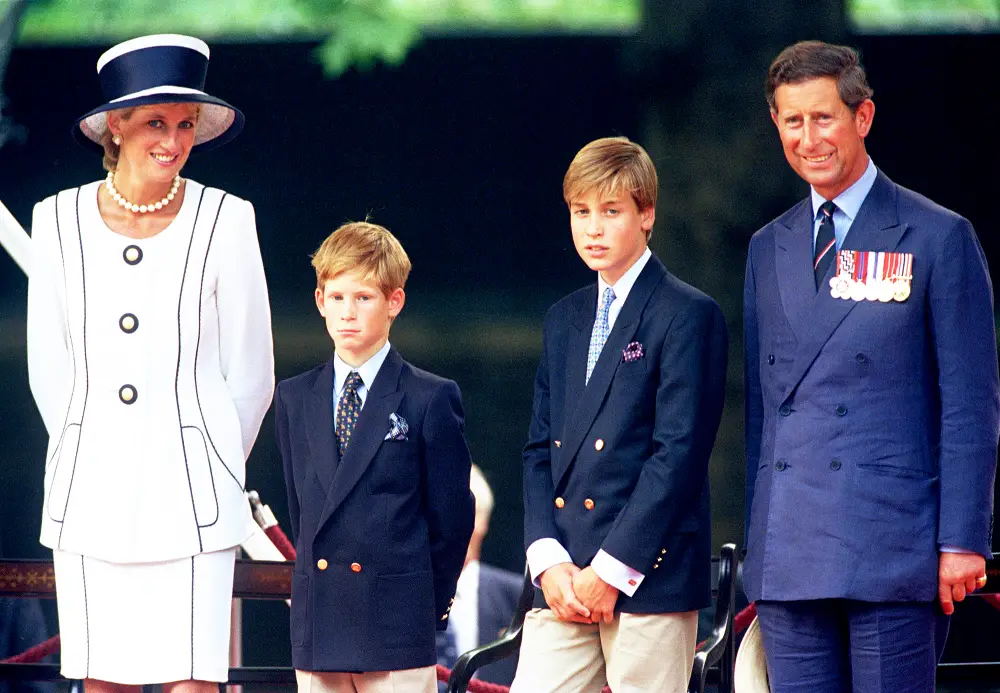 Prince Charle, Princess Diana, Prince Harry and Prince William