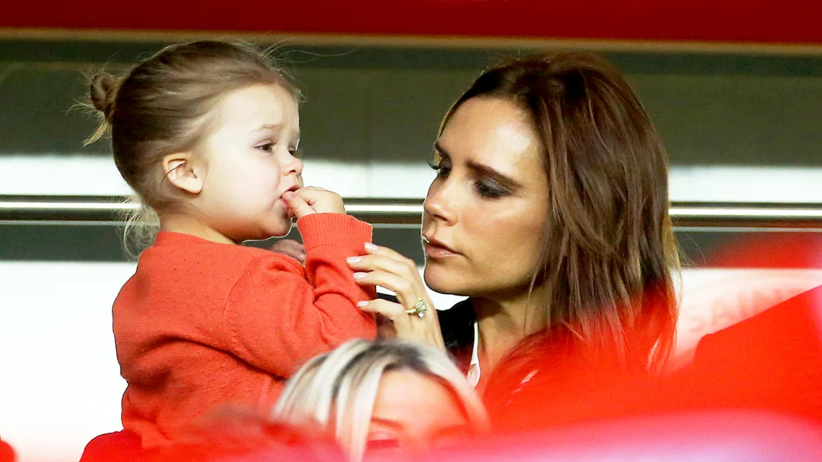Victoria Beckham and Harper
