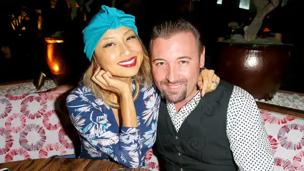 Jeannie Mai and Freddy Harteis attend the Roku grand opening on November 14, 2015 in West Hollywood, California.