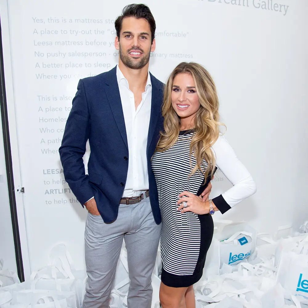 Eric Decker and Jessie James Decker attends The Leesa Dream Replica Luxury Handbag on April 27, 2016 in New York City.