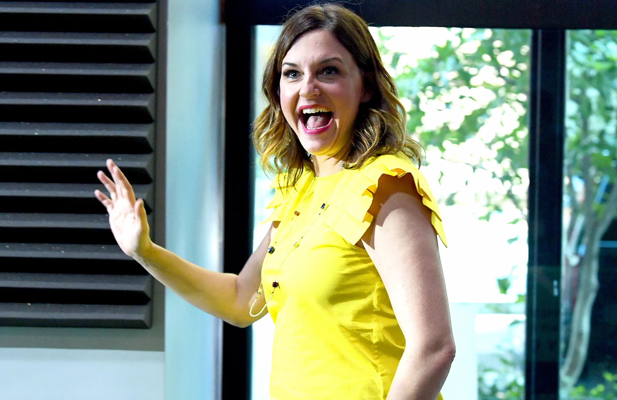 Kristin Hensley attends the Build Series to discuss their Summer Break Show Tour #IMOMSOHARD at Build Studio on July 19, 2017 in New York City.