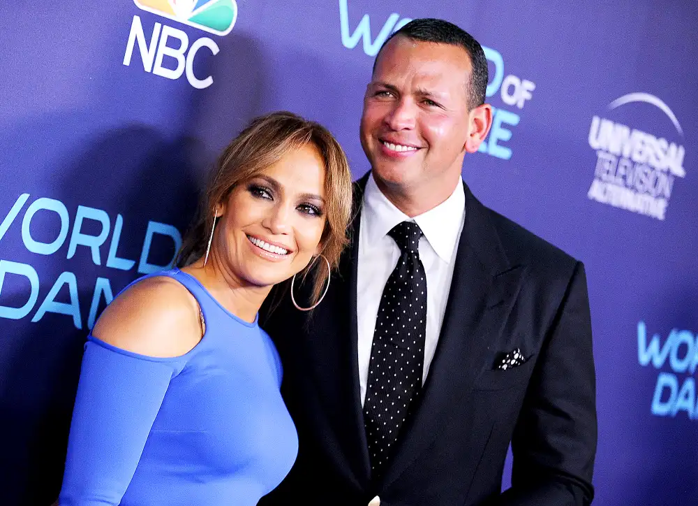 Jennifer Lopez and Alex Rodriguez attend NBC's "World of Dance" celebration at Delilah on September 19, 2017 in West Hollywood, California.